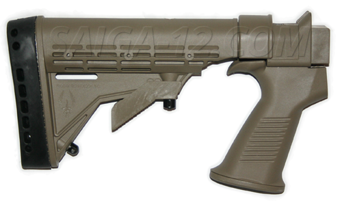 Saiga Field Series Adjustable Stock Kit - Dark Earth