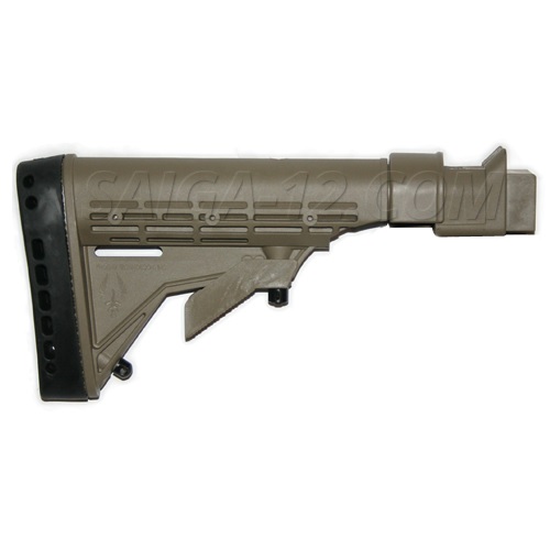 Saiga 12 & 20 Shotgun Dress Kicklite Stock Kit - Dark Earth - DE_KIT